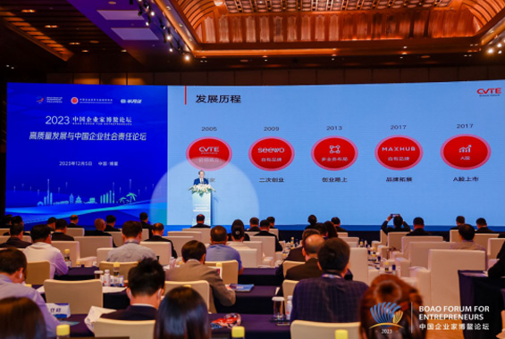 CVTE is invited to attend the 2023 Boao Forum for Chinese Entrepreneurs